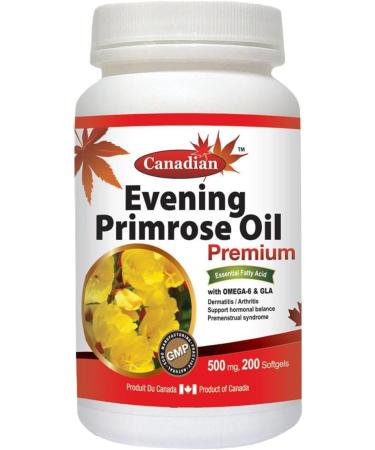 Nutridom Evening Primrose Oil Omega-6 & GLA 500mg 200Softgels (3 Bottles) 600 count (Pack of 1) - Buy Online on GoSupps.com