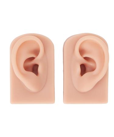 Flexible Reusable Silicone Ear Model (Middle Skin Color) - 1 Pair for Teachers and Salons - Buy Online on GoSupps.com