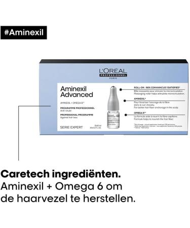LOr al Professionnel Strengthening Treatment For Weakened Hair with a Tendency to Fall Out Strengthens the Hair Fiber to Combat Hair Loss With Aminexil Aminexil Advanced 42x6 ml - Buy Online on GoSupps.com
