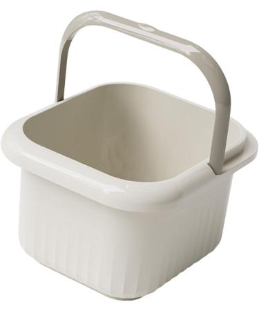 Bassin de bain de pieds portable offrant une exp rience massage pratique et relaxante pour les pieds fatigu s. Bassin pour le bain Seau pour Blanc 21.5 x 25 x 23.5 cm Blanc 1 unit (Lot de 1) - Buy Online on GoSupps.com