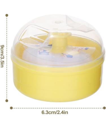 Bouff e De Poudre Corporelle Et R cipient Bouff e De Poudre Pour Poudre Corporelle - Applicateur et r cipient de poudre saupoudrer Bouff e de poudre cosm tique pour le corps avec poign e pour poudre Jaune - Buy Online on GoSupps.com