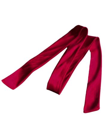 amangul Simple Hair Scrunchies Solid Color Ponytail Scarf Long Hair Bands Soft Hair Ties Ropes s Hair Accessories for Girls(Red 1.5M)