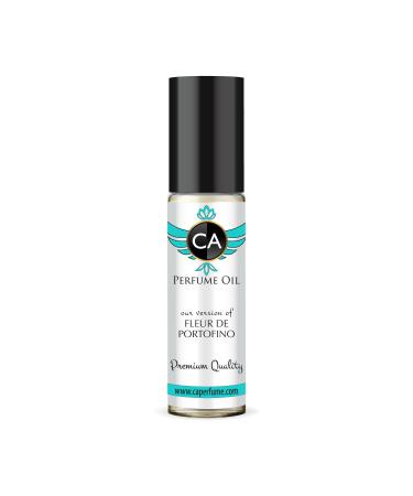 CA Perfume Impression of Tom F Fleur De Portofino For Women & Men Replica Fragrance Body Oil Dupes Alcohol-Free Sample Travel Size Concentrated Long Lasting Attar Roll-On 0.3 Fl Oz/10ml