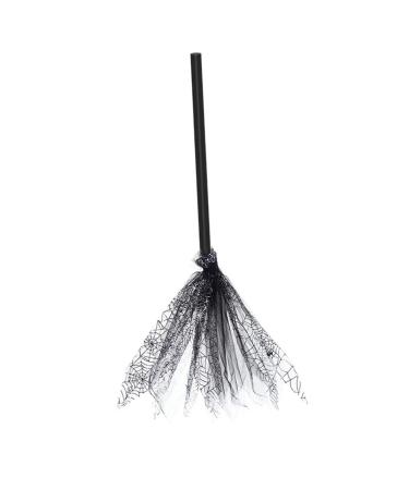 Ioensy Enchanting Halloween Broomstick Set for Magical Costume Parties Black