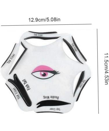 Eyeliner Guide Tool Eyeliner Stencil 6 in 1 Eyeline Guide Template Cat Liner Makeup Tool for Eyes - Buy Online on GoSupps.com