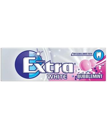 Wrigley's Extra White Bubble mint Chewing Gum 14g (5 pcs) 1 count (Pack of 5) - Buy Online on GoSupps.com