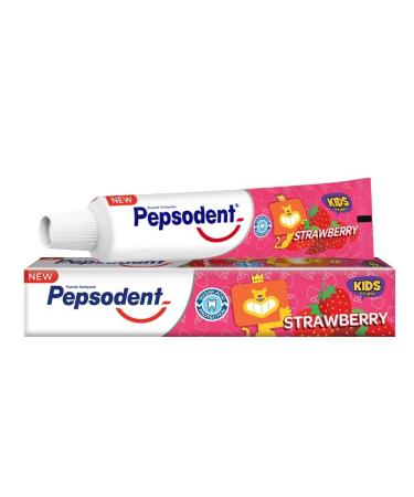 Pepsudent Kids Toothpaste Strawberry Flavor Cavity & Enamel Protection 45G Pack of 4