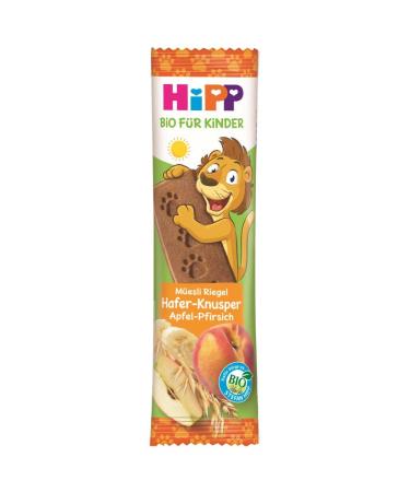 HiPP Organic Bar Muesli Oat Crunch Apple-Peach 24 x 20g