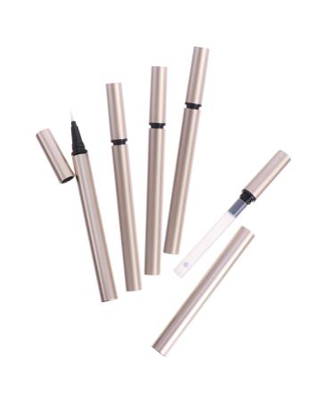 WOONEKY 5pcs Eyeliner Empty Pipe Empty Mascara Tube Bottle Lids Refillable Eyeliner Tube Bouteille Plastic