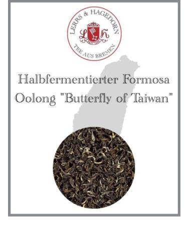 Lerbs & Hagedorn Lerbs & Hagedorn Semi-fermented Tea Formosa Oolong Butterfly of Taiwan | Note of Light Black Tea Pleasant Sweet Slightly Bread - 1kg (about 81 liters)