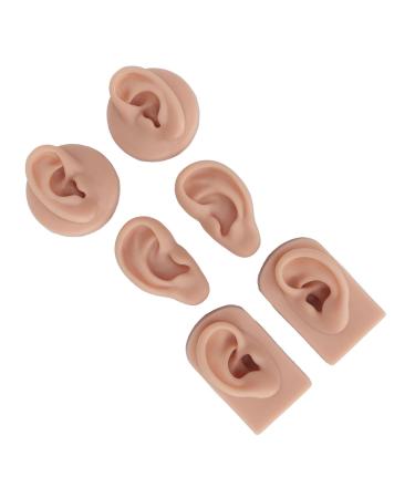 Silicone Ear Model 3 Pairs | High Simulation Human Ear | Reusable for Acupuncture Training | Medium Skin Color - Buy Online on GoSupps.com