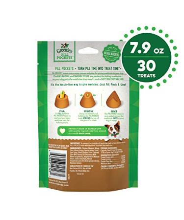 Greenies Pill Pockets Dog Treats - Peanut Butter Flavor, Capsule Size | Natural & Tasty - Buy Online on GoSupps.com