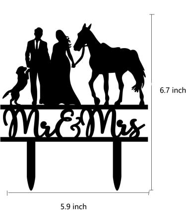 keonsatrz Horse Wedding Cake Topper Farmer Wedding Cake Topper Cowboy and Cowgirl Wedding Cake Topper Country Themed Cake Decor for Wedding Anniversary Bridal Shower Party - Buy Online on GoSupps.com