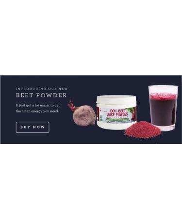 Red Ace Organic Beet Juice Powder - Nitric Oxide Booster, No Sugar, Non-GMO, 5.3 oz - Buy Online on GoSupps.com
