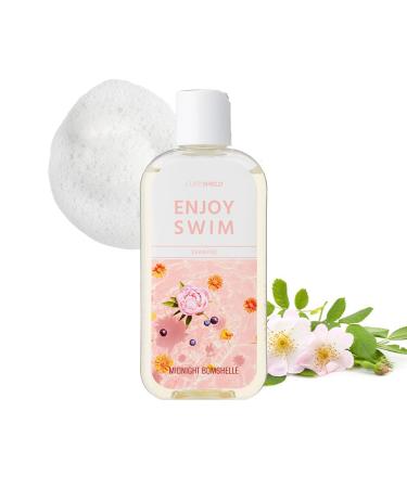 CURESHIELD Enjoy Swim Chlorine Removal & Hard Water Treatment Moisturizing Body Wash Hydrates & Restores Skin 6.78 Ounce 200ml (Midnight Bombshell)