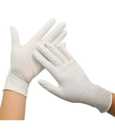Cleaning Gloves 50/100pcs Work Dishwashing Kitchen Garden Home Cleaning Hair Salon Powder Free Gloves Dishwashing Gloves Small White 50pcs - Buy Online on GoSupps.com