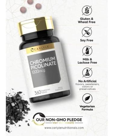 Ultra Chromium Picolinate 1000mcg | 360 Tablets by IKJ - Premium Quality Chromium Supplement - Buy Online on GoSupps.com