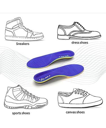 VALsole Orthotic Insole Arch Support for Plantar Fasciitis and Overpronation - UK 11 (29.5cm), Blue-V227 - Buy Online on GoSupps.com