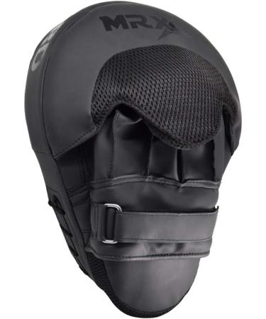 MRX Gel Tech Boxing Hook & Jab Pads MMA Focus Punching Mitts - Black/White (Pair) - Buy Online on GoSupps.com