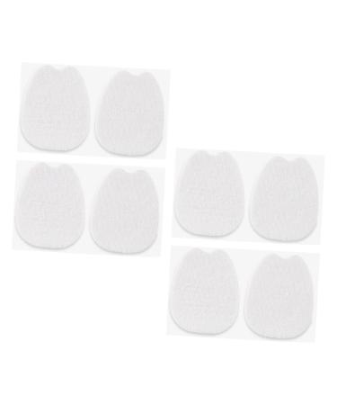 NOLITOY 8 Pairs Insole Forefoot Pad Metatarsal Foot Cushion Shoe Sole Mat Neuroma Pads High Heel Toe Pad High Heel Liners Metatarsalgia Insoles of Felt White Sports Shoes High Heels Shoes