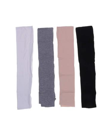 Milisten Pair UV Sun Protection Arm Warmers Cotton Long Sleeve Gloves for Outdoor Sports Cycling Driving
