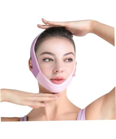 Face Belts Double Chin Reducer V Line Facial Mask Face Lifting Tape Soft Chin Strap for Women Restore Skin Elasticity Purple - Buy Online on GoSupps.com
