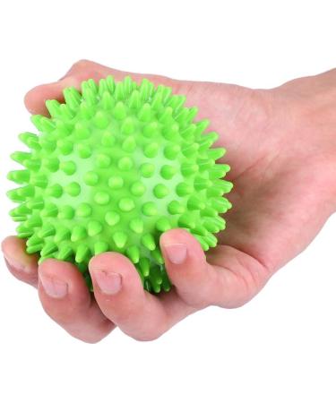 Massage Spiked Ball & Roller - Portable Muscle Relief for Athletes | Large 9cm Green - Buy Online on GoSupps.com