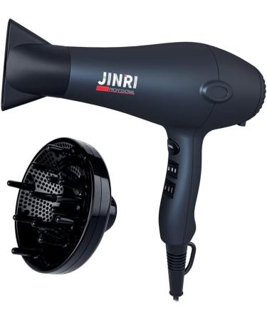 Jinri 1875W Professional Ionic Salon Hair Dryer - Lightweight Corded 2 Speed & 3 Heat Settings with Cool Button Concentrator Diffuser & Styling Pik Comb - International Shipping Available - Buy Online on GoSupps.com