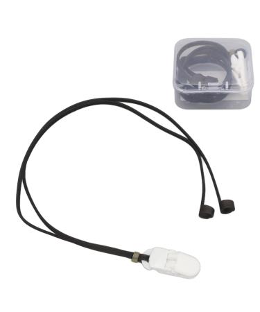 Tonhilfe lanyard clip black hearing aid anti-loss rope for older children clay aid protection clip with case perfect for sports and outdoor activities