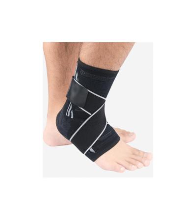 Ankle Brace for Basketball Running Volleyball Heel Pain Sprain Man & Woman Comfortable Ankle Compression Support with Adjustable Bandage(Single) (Color : Gray Size : L) L Gray