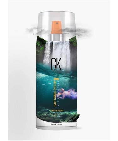 GK HAIR Global Keratin Leave-In Conditioner Detangler Spray 120ml - Hydrating Styler for Dry, Damaged, Frizzy Hair | Organic Natural Oil Blend for Strength & Shine - Buy Online on GoSupps.com