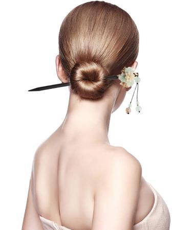 URFEDA Wooden Hair Sticks Chinese Hair Stick Vintage Flowers Hair Clips Elegant Hair Sticks Fashion Hair Stick Hair Accessories Chinese Style Wooden Hair Clips for Women Girls 2 Pieces - Buy Online on GoSupps.com