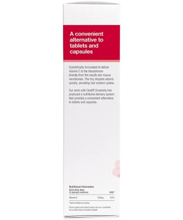 BetterYou Vitamin C Oral Spray - 120mg Fruit-sourced Supplement, 1-Month Supply, UK Made - Natural Cherry and Blueberry Flavor - Buy Online on GoSupps.com
