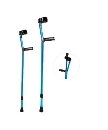 Forearm Crutches Folding Crutches for Adults Ergonomic Crutches for Walking 10 Stops Height Adjustable Non Skid Rubber Tips Uni (2 Pcs) Journey 1 Pcs