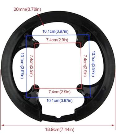 Bike Chainring Guard 42T Black - Universal MTB Cycling Protector Cover - Buy Online on GoSupps.com
