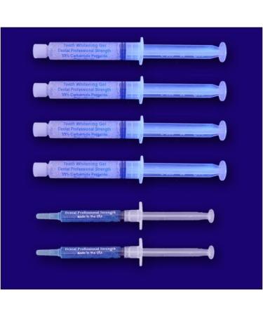 INSTANT WHITE SMILES optimized 40cc 36% Professional Strength Carbamide Peroxide Teeth Whitening Gel Syringe and 2 remineralization gels