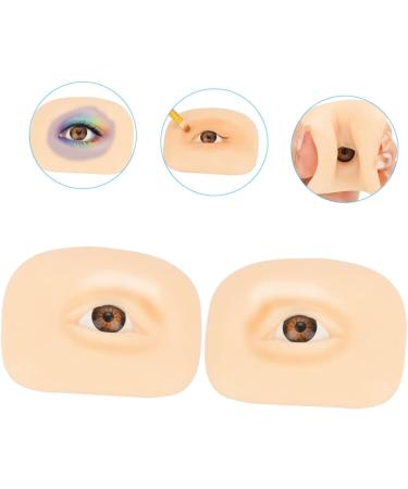 POPETPOP Practical Eye Skin 3 sets Silicone Blank Portable Make Eye Practice Artificial Simulated Up Fake of Professional - Buy Online on GoSupps.com