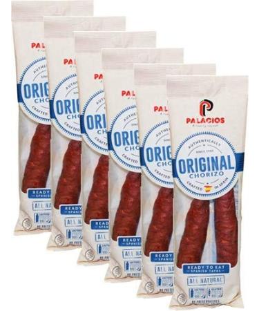 Chorizo Autentico by Palacios. Imported from Spain. 7.9 Ounce Pack of 6 7.9 Ounce (Pack of 6)