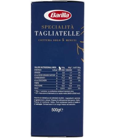  Italian Gourmet E.R. Barilla Specialty Tagliatelle Pasta 100% Italian Pasta 500g + Italian Gourmet Pulp 400g Pack of 20 - Buy Online on GoSupps.com