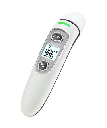 No-Touch Forehead Thermometer for Adults and Kids, Digital Thermometer with Fever Indicator, Accurate & Easy to Use for Babies, Kids and Adults White02