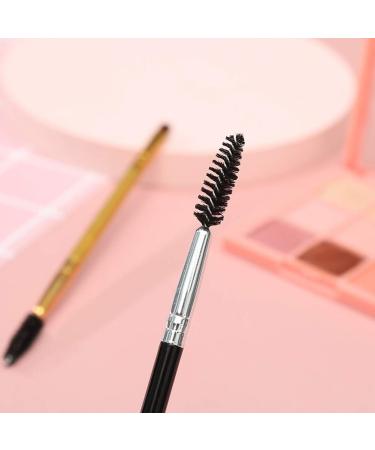 4-Piece Black Double-Head Eyebrow Brush Set | Multi-Functional Spoolie & Comb for Perfect Eyebrow Tinting - International Shipping Available - Buy Online on GoSupps.com
