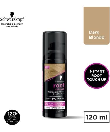 Schwarzkopf Root Retoucher Blonde Hair Dye Spray - 40 Applications (Pack of 1) - Buy Online on GoSupps.com