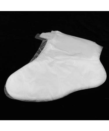 Tubayia 400 Pcs Disposable Foot Socks with Stickers | Plastic Socks for Paraffin Bath Foot Care - International Shipping Available - Buy Online on GoSupps.com