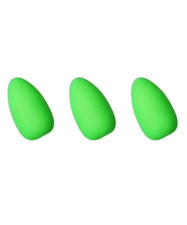 Alwonder 60 Pack Fishing Rig Float Oval Foam Float Pompano Rig Walleye Rig Live Bait Rig Float Surf Fishing Bead Fly Fishing Crawler Harness Green Large-0.45" * 0.78"