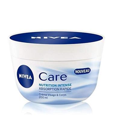 Nivea Face & body cream, intense nutrition, fast absorption. - The jar of 200 ml