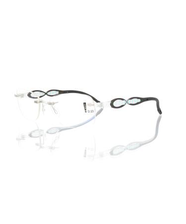 switch it set Combi 2354 interchangeable temples in the color transparent ellipse black stripes lilac-green