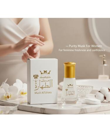 Mesk Al Tahara Pure Arabian Oil Perfume Body Premium Fragrance Oil for Long-Lasting Fragrance Freshness and Elegance White Musk Altahara HALAL 1 Bottle 6ml  - Buy Online on GoSupps.com
