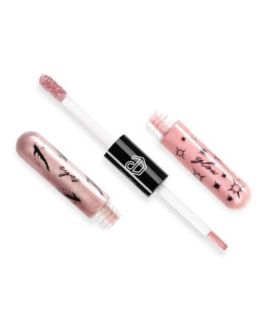 Shop Jolly Dim by Inglot - Eyes & Lips Makeup Set | Coral Gold Eyes & Glow Duo | Rose Gold & Matt/Shiny Lip Duo - Perfect for On-the-Go | International Shipping Available - Buy Online on GoSupps.com