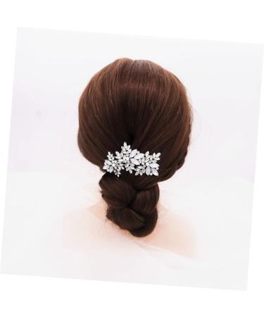 FRCOLOR 1 Pc comb rhinestone hair accessories rhinestone barrettes wedding hair clip rhinestone hair clip bridal hair clip rhinestone headpiece wedding flowers manual alloy bride - Buy Online on GoSupps.com