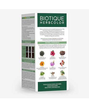 Bio_tiq_ue Herbcolor Conditioning Hair Colour | Ammonia Free Brown 4N | 9 Organic Herbal Extracts | Natural Shine | 50g + 110ml - Buy Online on GoSupps.com